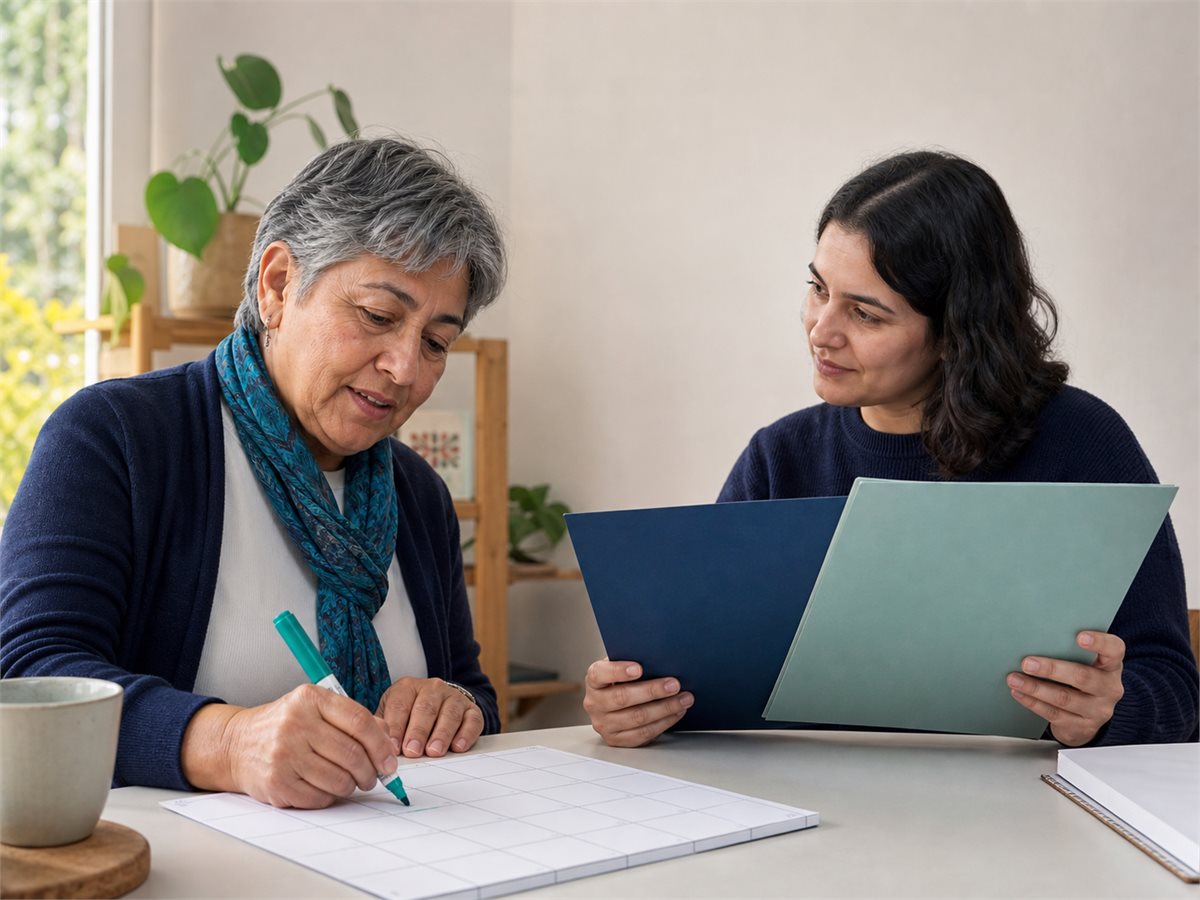 Persona planificando con anticipación una reevaluación de discapacidad
