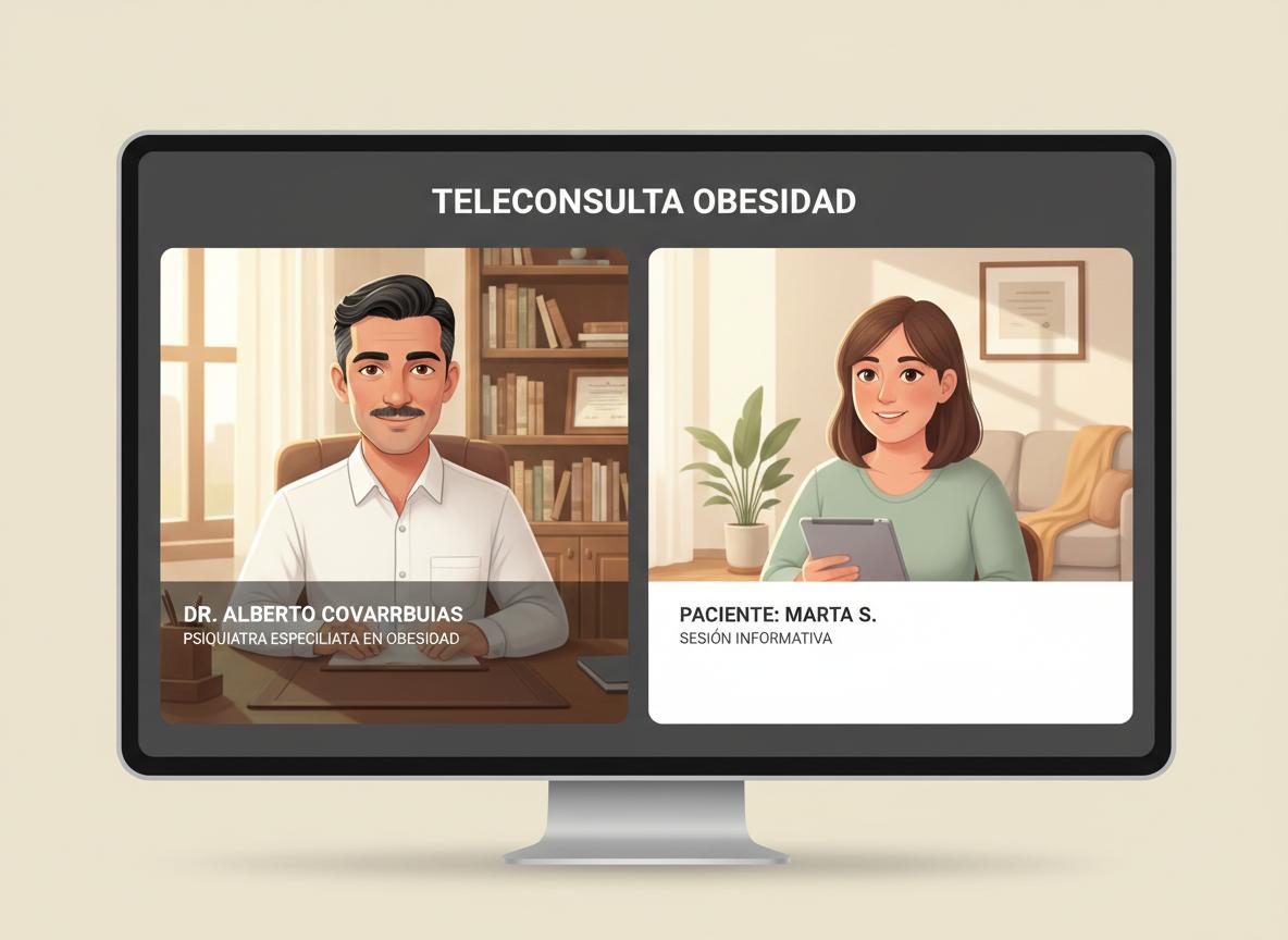 Consulta psiquiatrica online para obesidad en adultos
