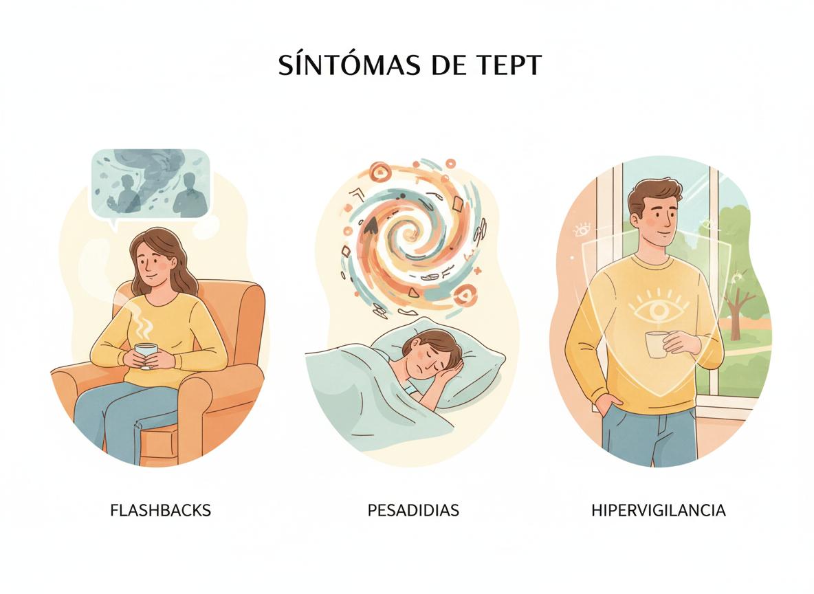 Síntomas del TEPT por clústeres