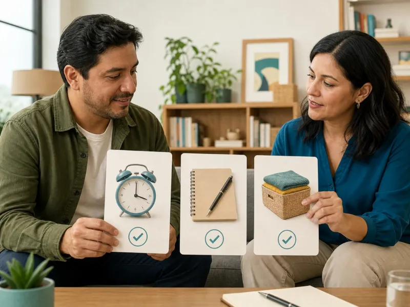 Paciente y profesional revisan metas funcionales concretas del tratamiento