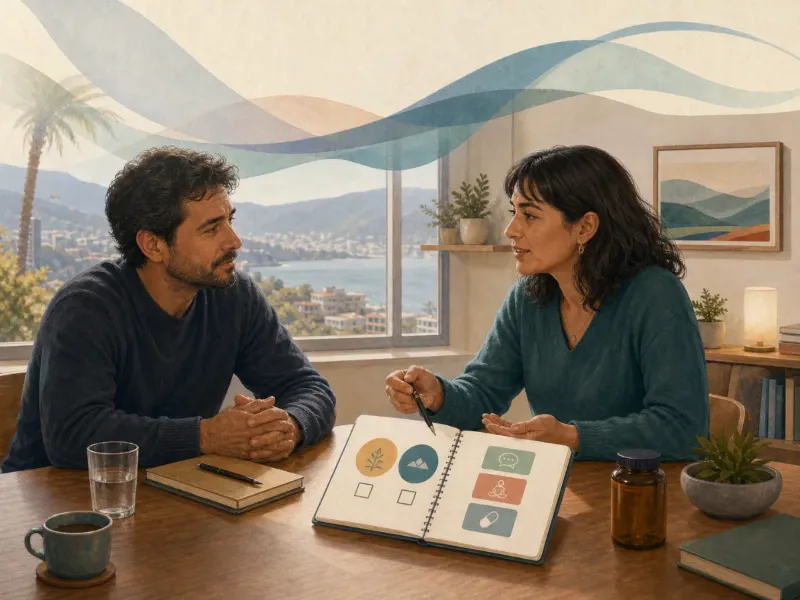 Decisi&oacute;n compartida sobre metas, psicoterapia y medicamentos para el alcohol