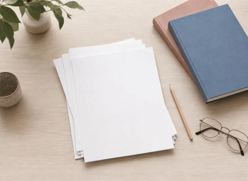 Papeles y libros sin datos identificatorios para revisar fuentes