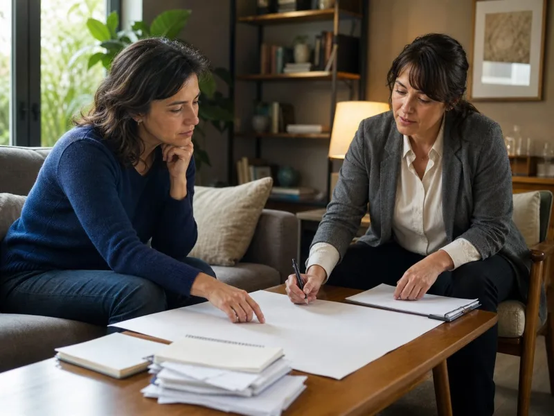 Adulta reconstruyendo antecedentes de años previos en consulta