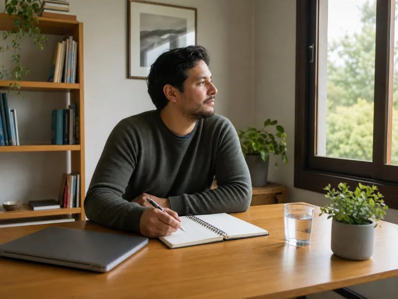 Adulto organizando una carga de trabajo sostenible