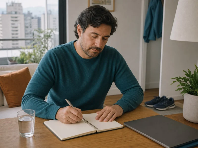 Adulto retomando una rutina personal después del diagnóstico