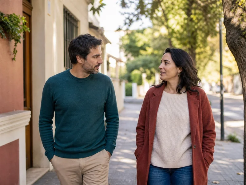 Conversación entre una persona y alguien de su red de apoyo
