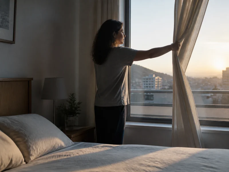 Dormitorio y reloj que representan la importancia de los ritmos circadianos
