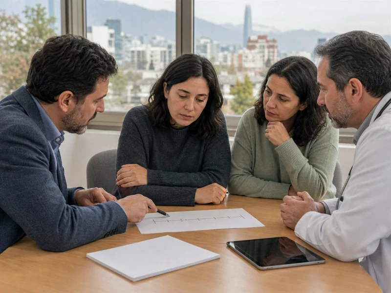 Equipo clínico reconstruye la línea de tiempo para el diagnóstico diferencial