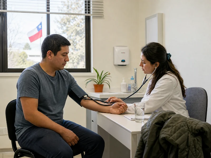 M&eacute;dica eval&uacute;a presi&oacute;n arterial y s&iacute;ntomas f&iacute;sicos sin atribuirlos autom&aacute;ticamente a ansiedad