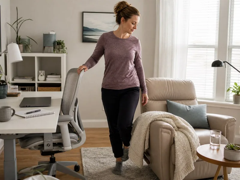 Adaptación del ritmo entre trabajo y descanso durante un brote de fibromialgia