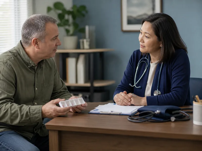 Consulta que integra medicamentos, antecedentes y contexto médico real