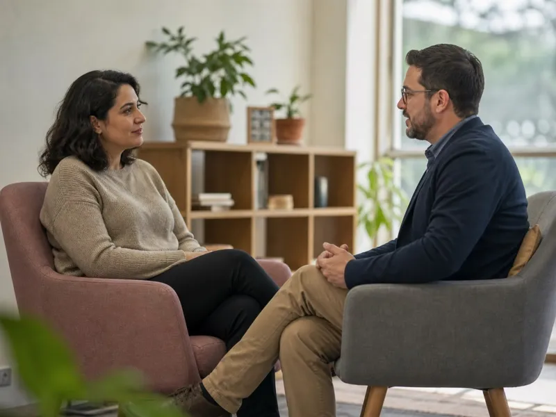 Consulta psiquiátrica colaborativa y respetuosa entre dos personas adultas