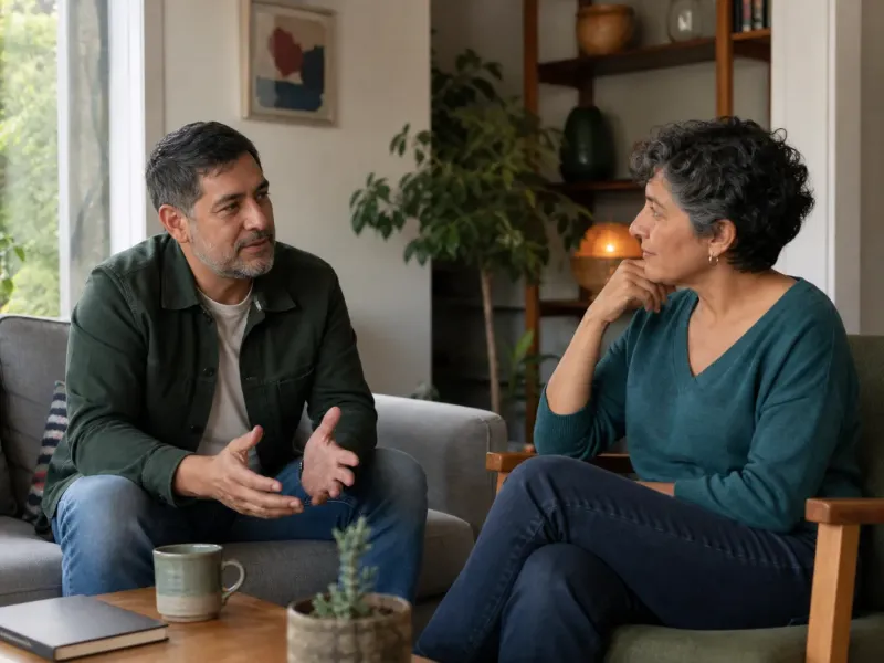 Conversación respetuosa sobre metas sexuales, consentimiento y privacidad