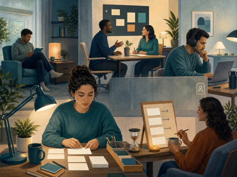 Apoyos individualizados de iluminación, foco, instrucciones explícitas, comunicación y pausas en entornos adultos