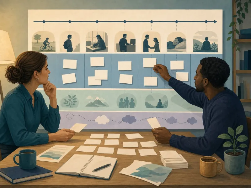 Evaluación colaborativa que reconstruye desarrollo, estudio, trabajo, vínculos, sueño, salud y contextos actuales