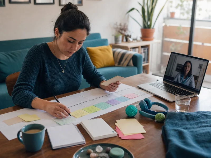 Preparación de una consulta psiquiátrica online accesible, privada y centrada en las prioridades de la persona